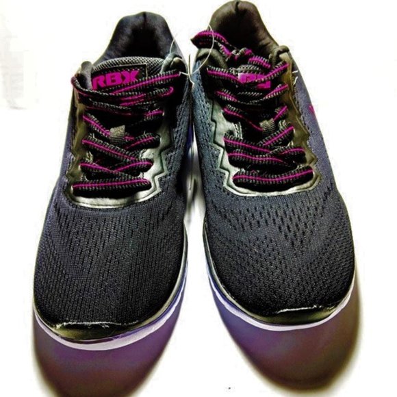 RBX WMNs Black Mesh Walking Sneaker Size 7.5 NWT - Picture 1 of 8